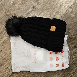 Brand new black beanie cap